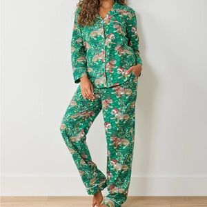 PRINTFRESH VERY MERRY BAGHEERA LONG PAJAMA SET